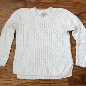 Madewell 💜Cable Knit sweater
